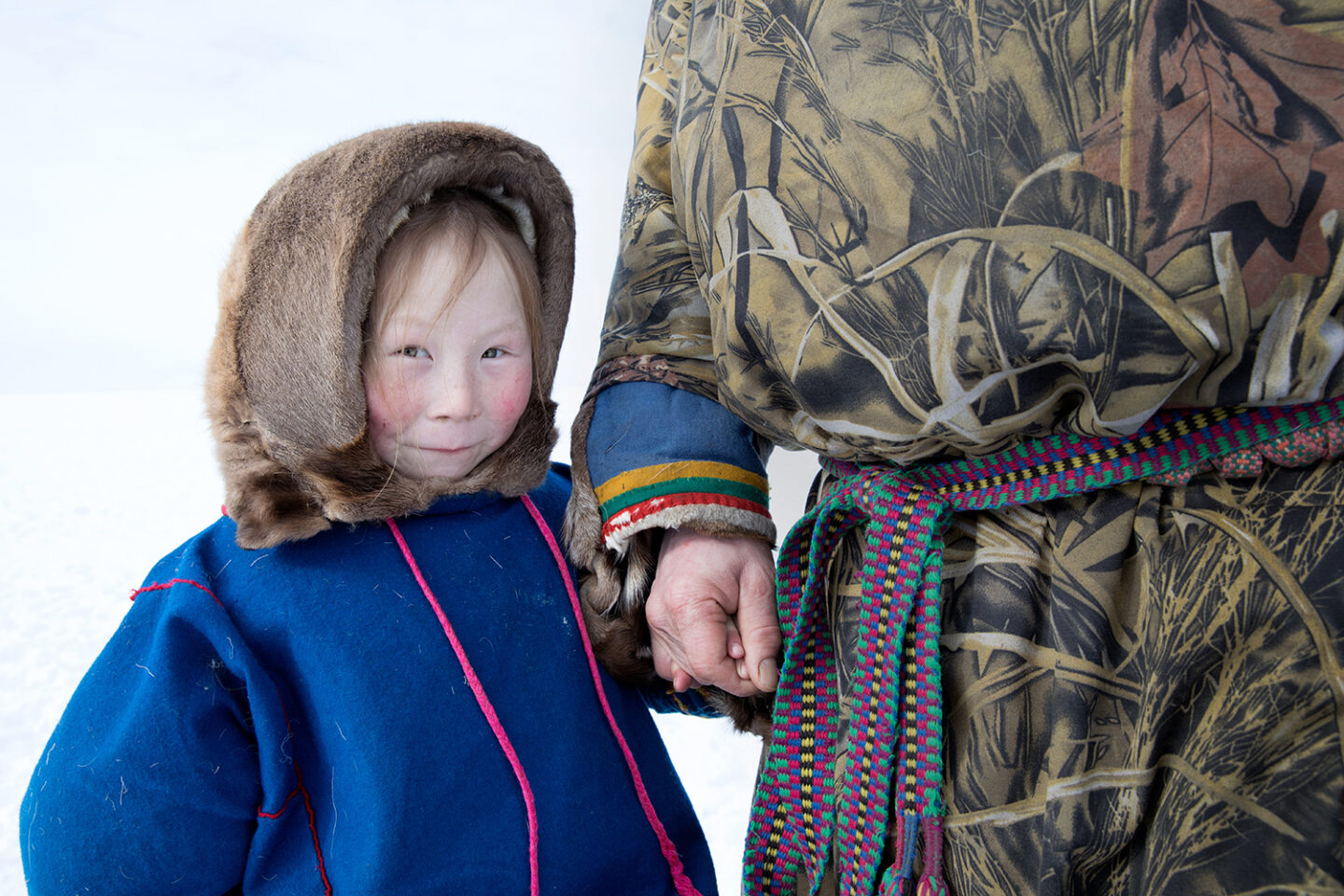 Elderly Siberian reindeer herder, portrait by Oded Wagenstein.